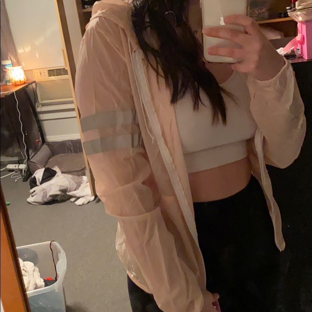 Light pink windbreaker